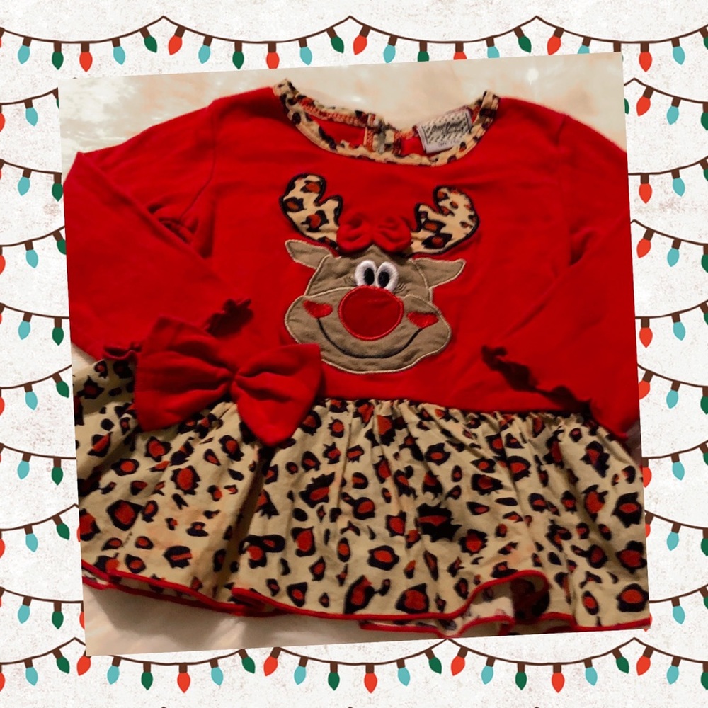 ANN LOREN by JESS KIDS—Girl’s Christmas Shirt—24 mos. w/Carter’s Pants—-24 mos.
